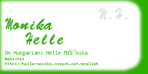 monika helle business card